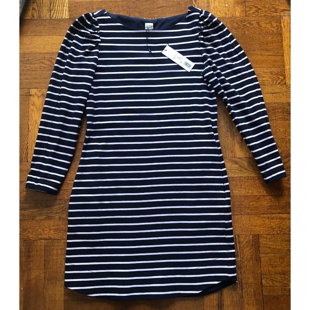 REBECCA TAYLOR LA VIE STRIPED JERSEY DRESS